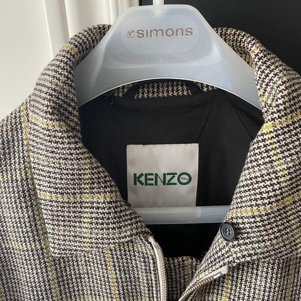 BRAND NEW EMT 420 Kenzo Bomber Jacket Wool Brown Men - Picture 3 of 7
